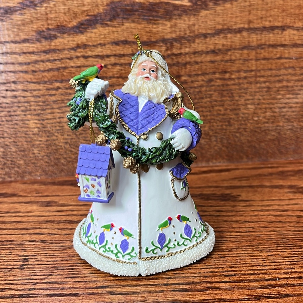 Ashton Drake "Nature's Joyous Treasures" Santa's Feathered Friends Ornament
